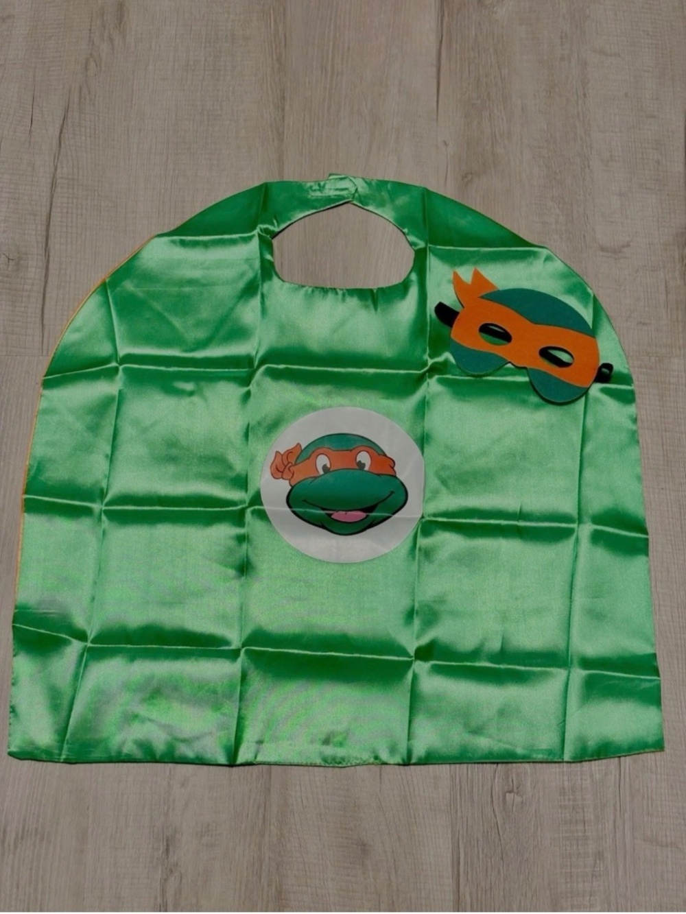 Teenage Mutant Ninja Turtles Costume w/ Mask & Cape Halloween Birthday Party New